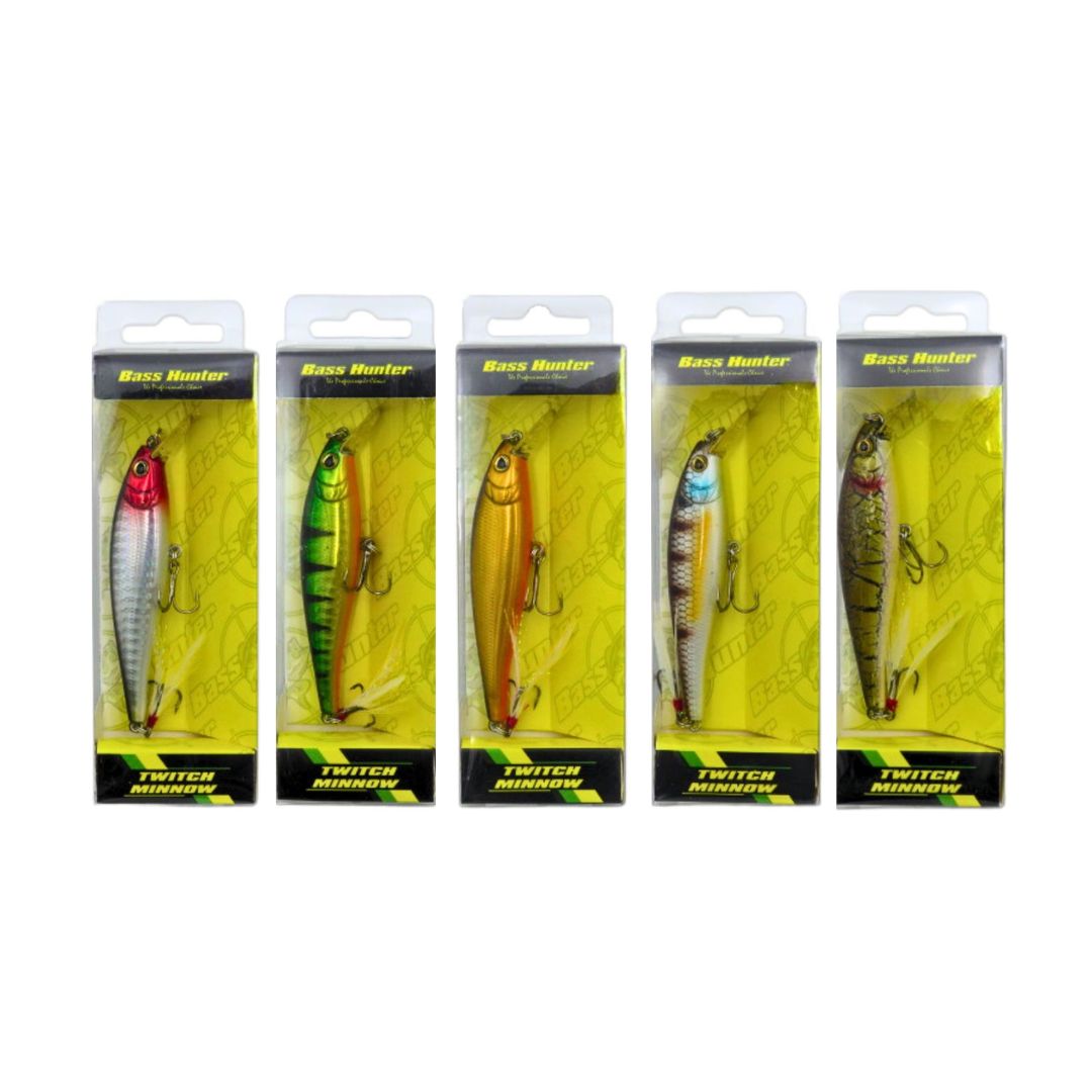 BASS HUNTER TWITCH MINNOW JERKBAIT 80MM