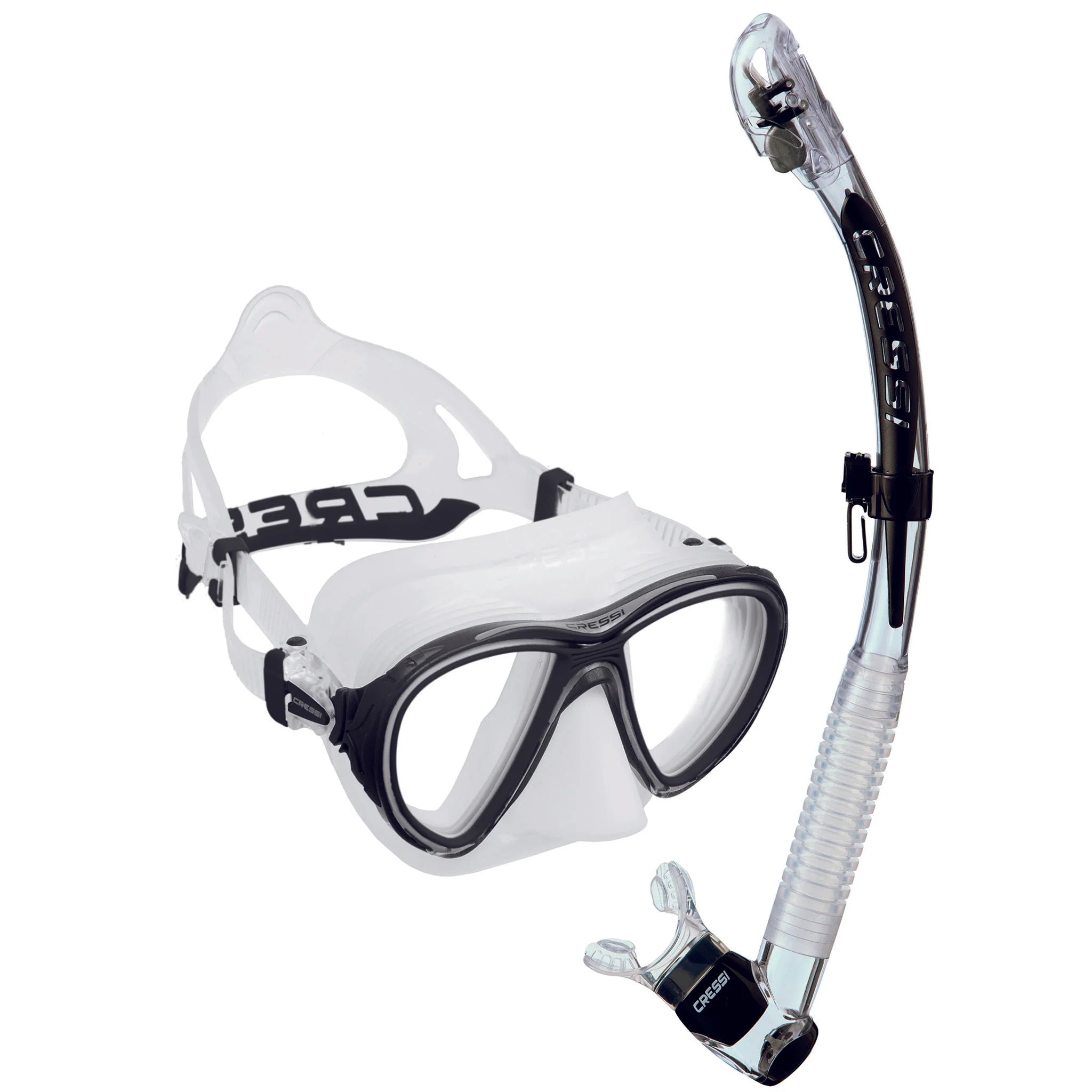 Cressi Quantinum Dry Snorkel Set