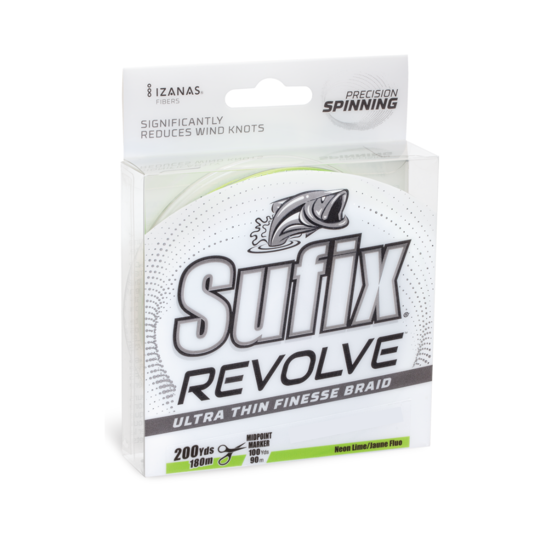 SUFIX REVOLVE FINESSE BRAID 180M NEON LIME