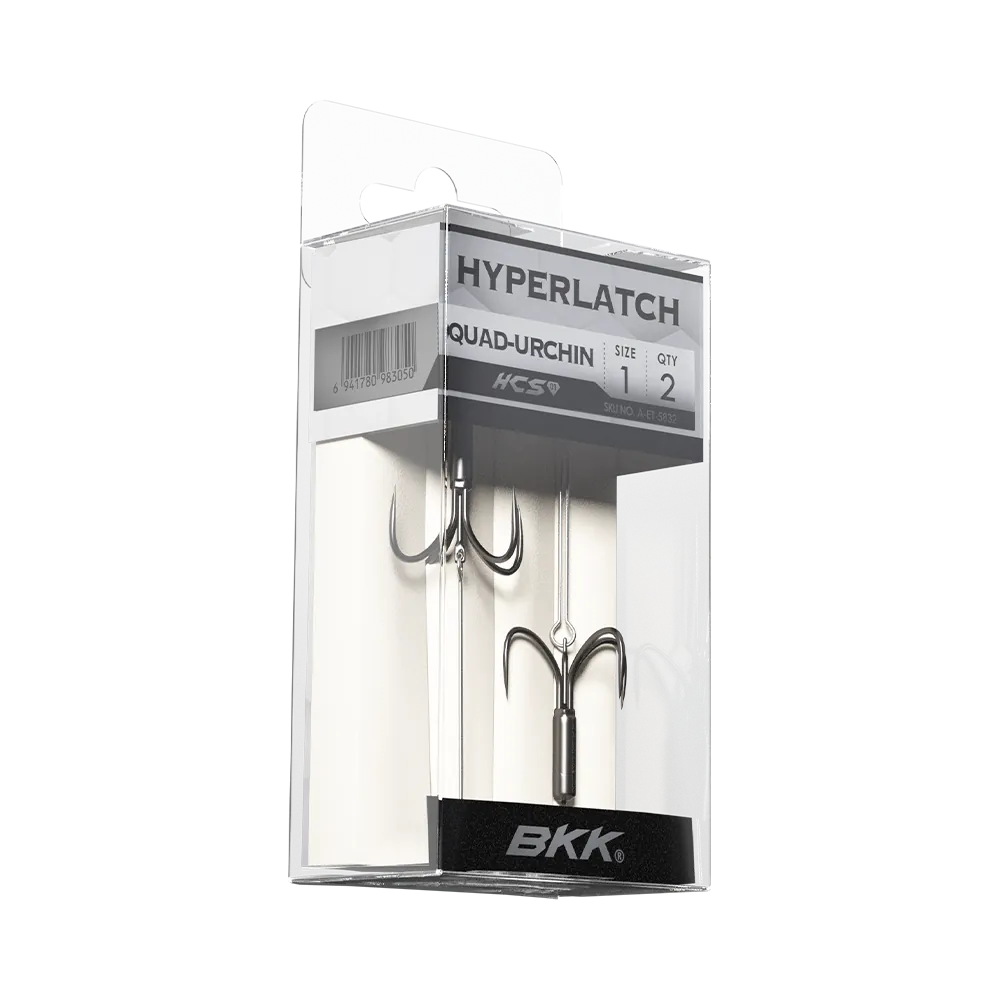 BKK ARMOR POINT HYPERLATCH QUAD URCHIN HOOK 2PC