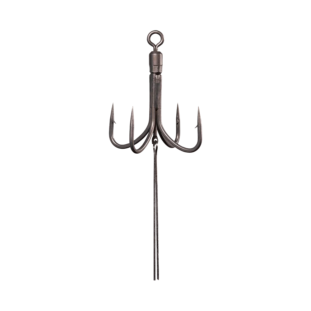 BKK ARMOR POINT HYPERLATCH QUAD URCHIN HOOK 2PC