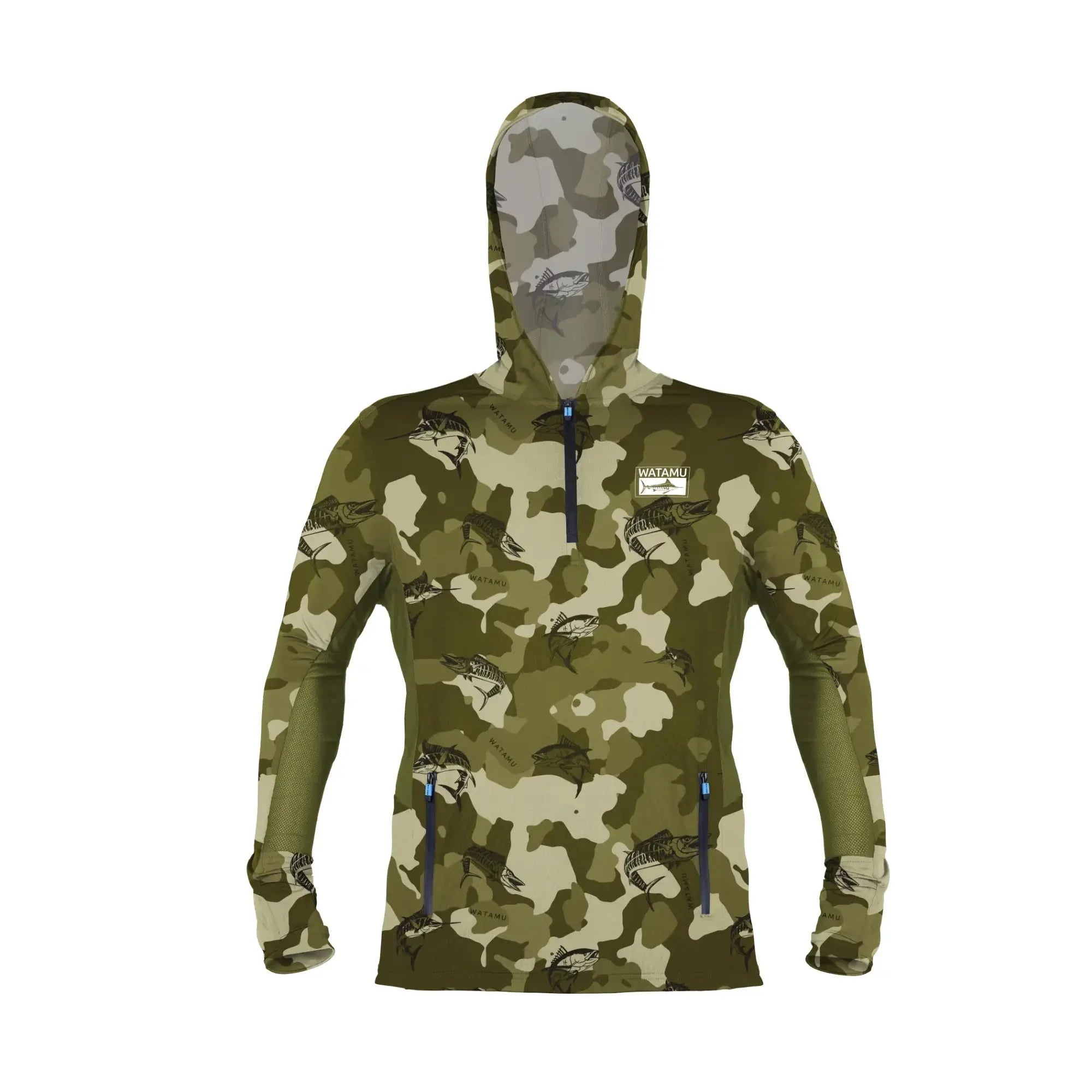 WATAMU INHANCE PERFORMANCE HOODIE CAMO OLIVE