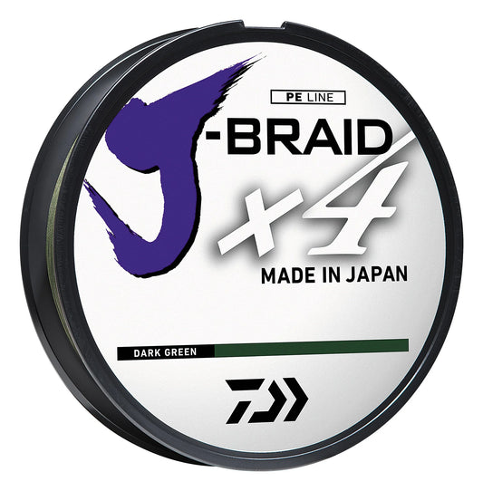 DAIWA J BRAID X4 DARK GREEN