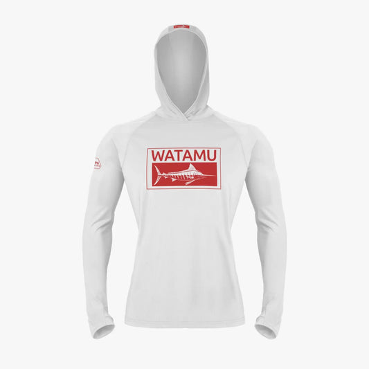 WATAMU KARIBA PERFORMANCE HOODY WHITE