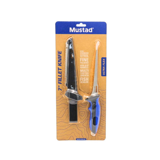 MUSTAD 7" FILLET KNIFE ULTRA FLEX + SHEATH