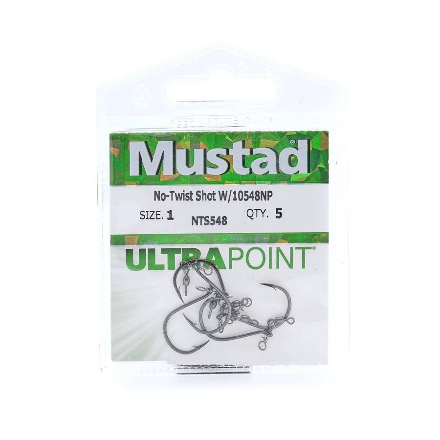MUSTAD NO TWIST SHOT HOOKS NTS548