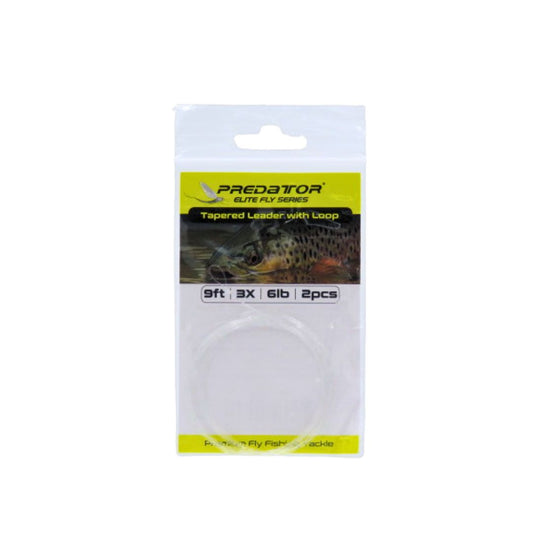 PREDATOR ELITE FLY SERIES TAPERED LEADER WITH LOOP