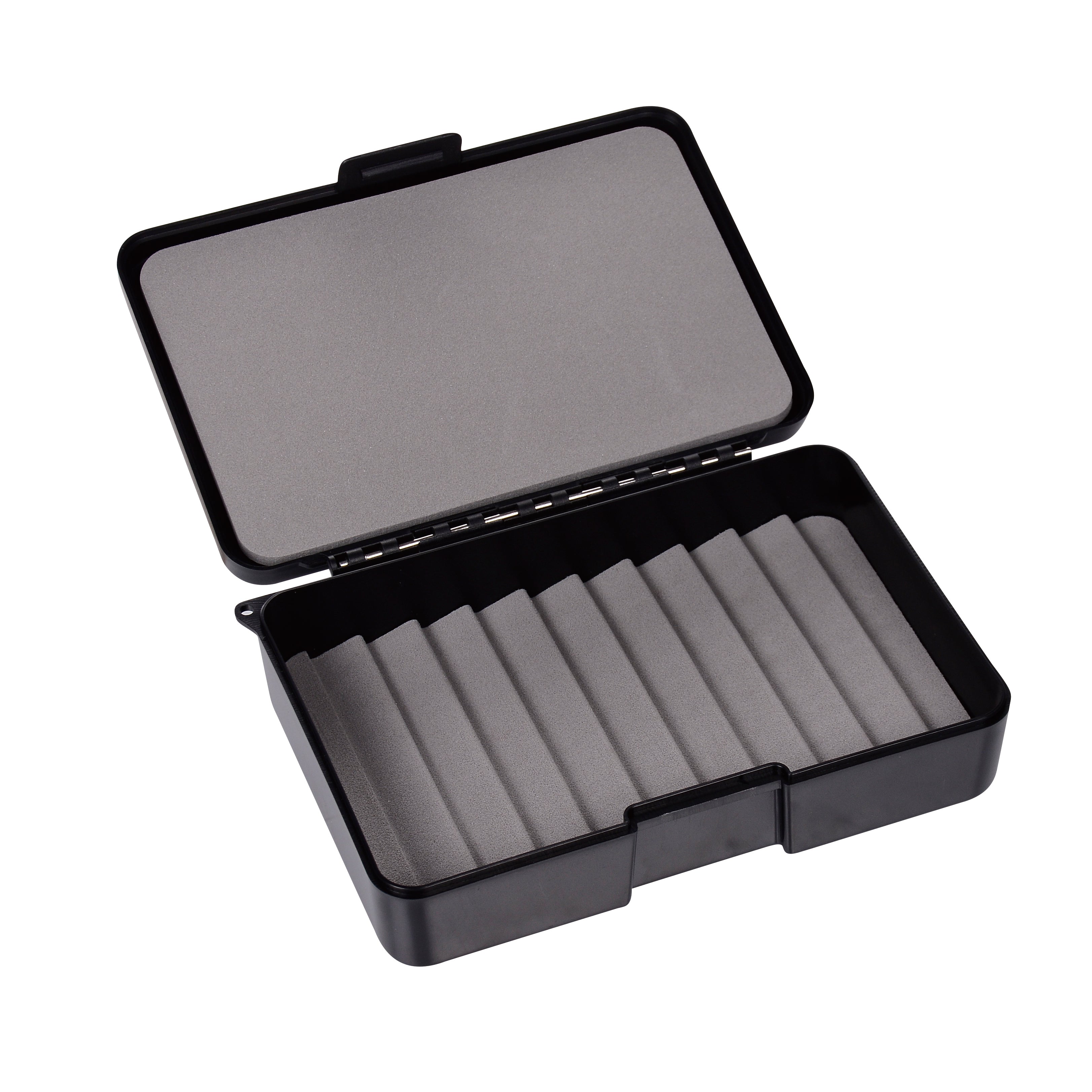 PREDATOR RIPPLE PLAIN BLACK MEDIUM FLY BOX