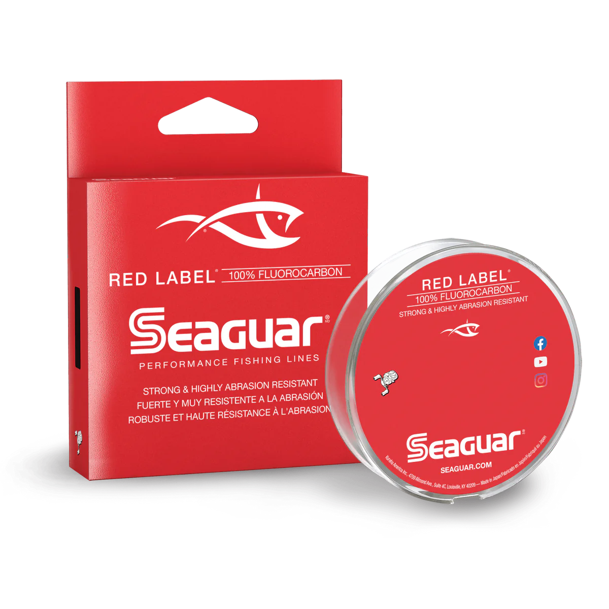 SEAGUAR RED LABEL FLUOROCARBON FISHING LINE
