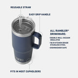 YETI 739ML RAMBLER STRAW MUG