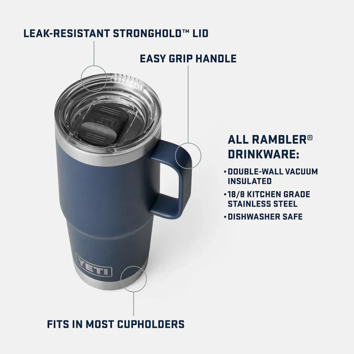 YETI 591ML RAMBLER TRAVEL MUG