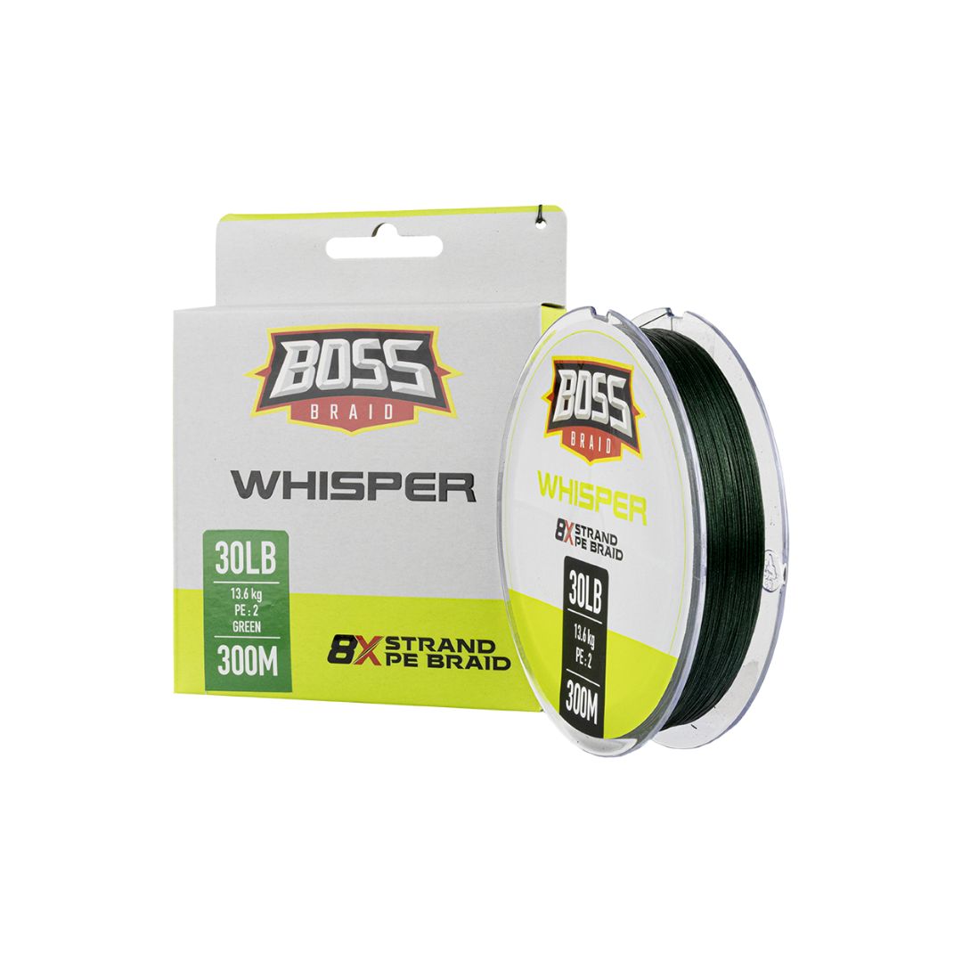 BOSS WHISPER 8X 300M GREEN BRAID