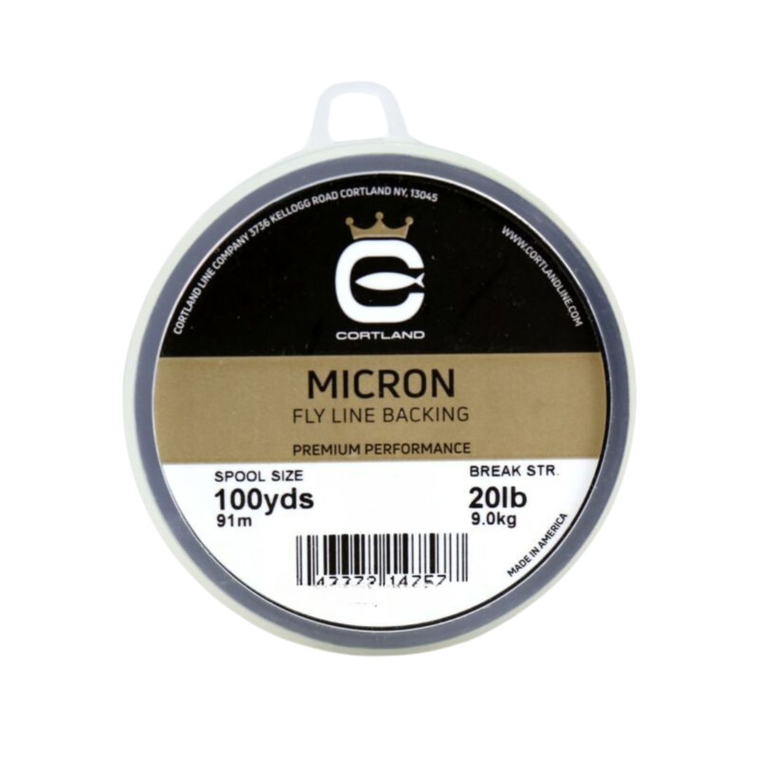 CORTLAND MICRON FLY LINE BACKING 20LB WHITE