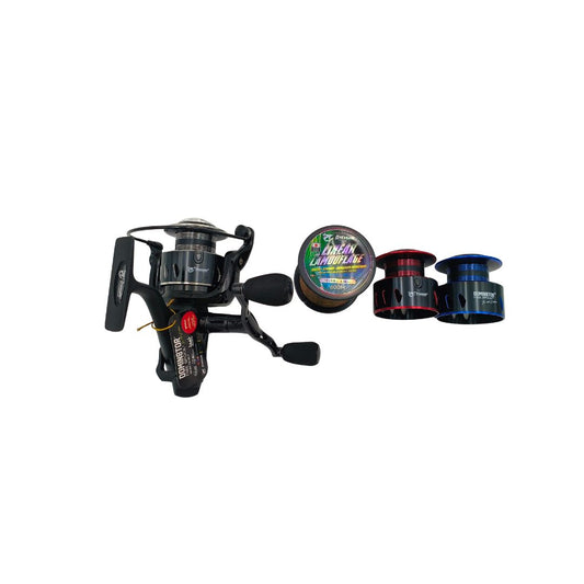 PIONEER DOMIN8TOR 6000 BAITFEEDER LTD EDITION + 2 FREE SPOOLS + FREE 12LB LINE