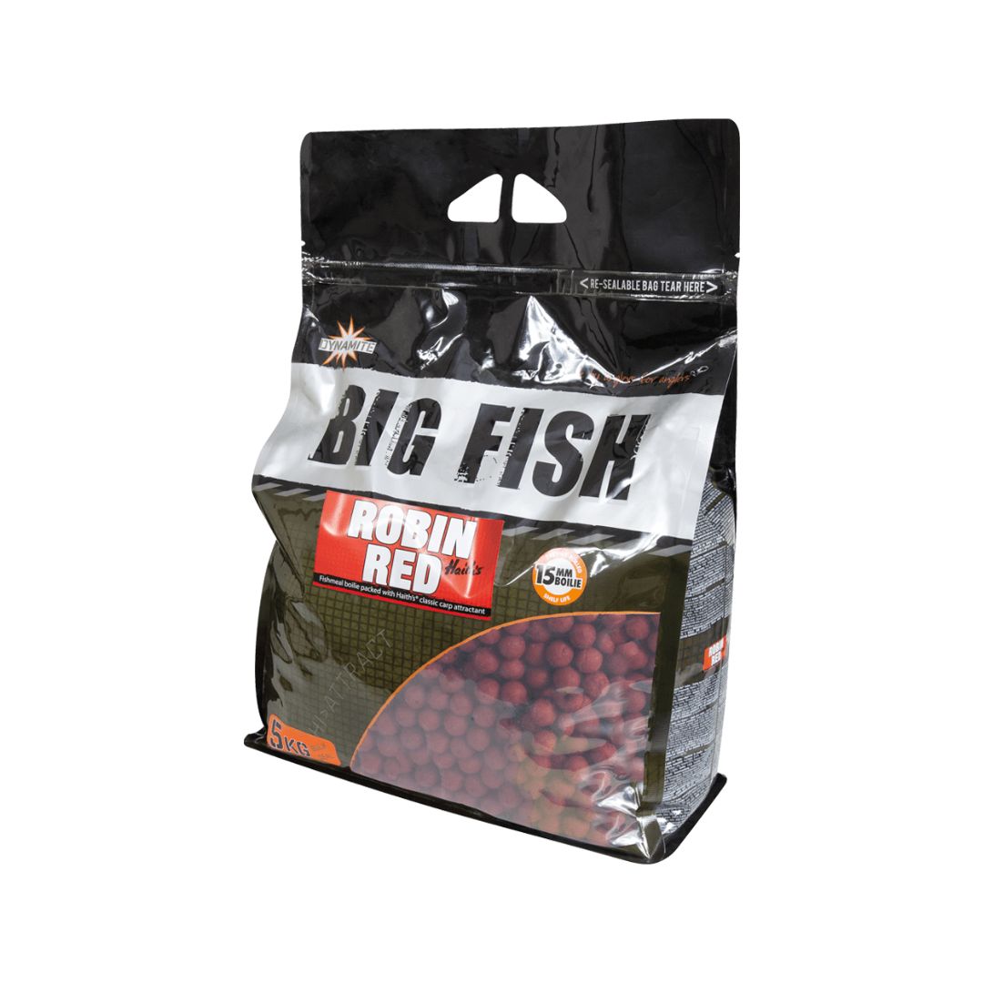 DYNAMITE BAITS BIG FISH ROBIN RED 15MM BOILIES