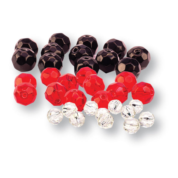 BASS HUNTER GLASS BEADS 8MM