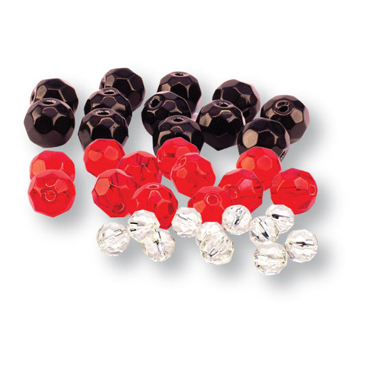 BASS HUNTER GLASS BEADS 8MM