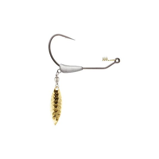 ZAPPU BLADING PILE DRIVER WEEDLESS UNDERSPIN GOLD (2 PACK)