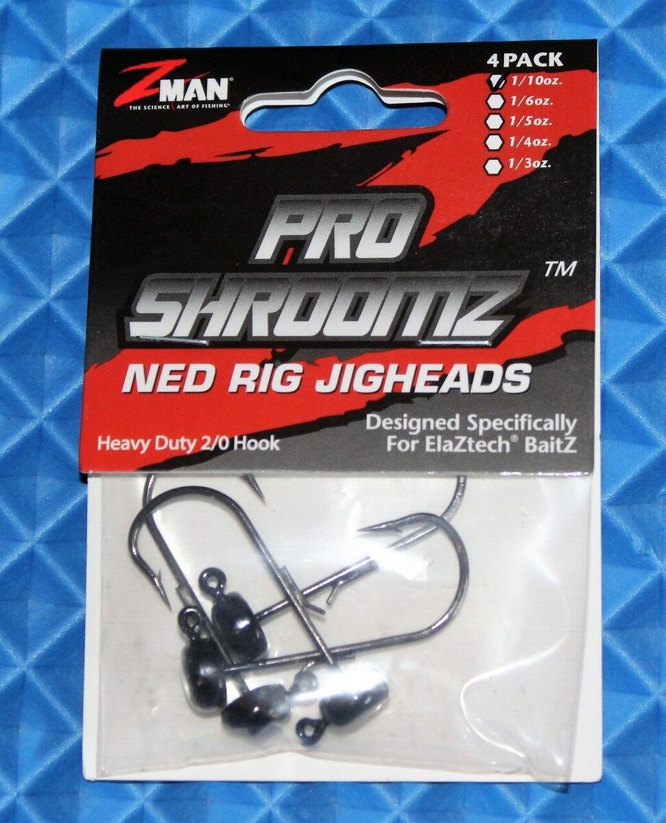 Zman Weedless Pro Shroomz Ned Rig Jighead 1/10oz.