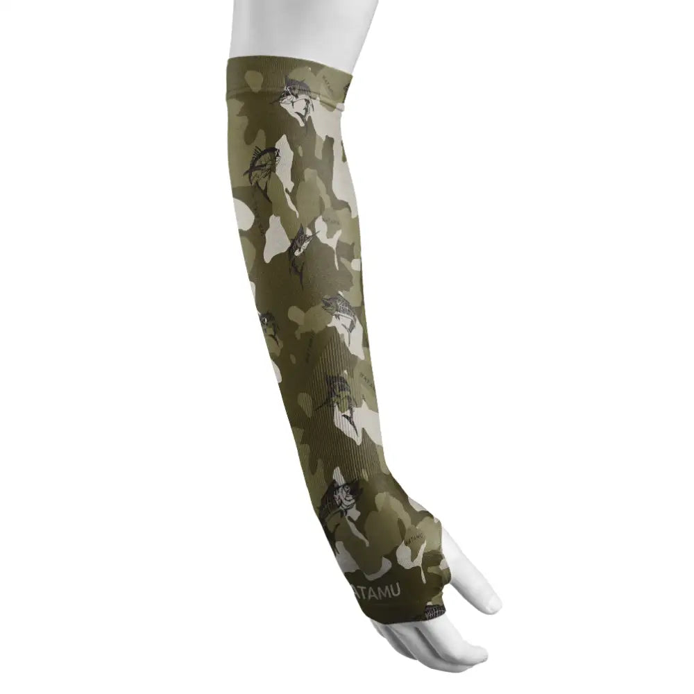 WATAMU TOFU OLIVE CAMO ARM SLEEVES