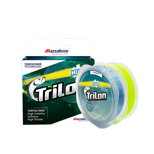 MAZZAFERRO TRILON HI-VIS TERPOLYMER FISHING LINE (YELLOW)