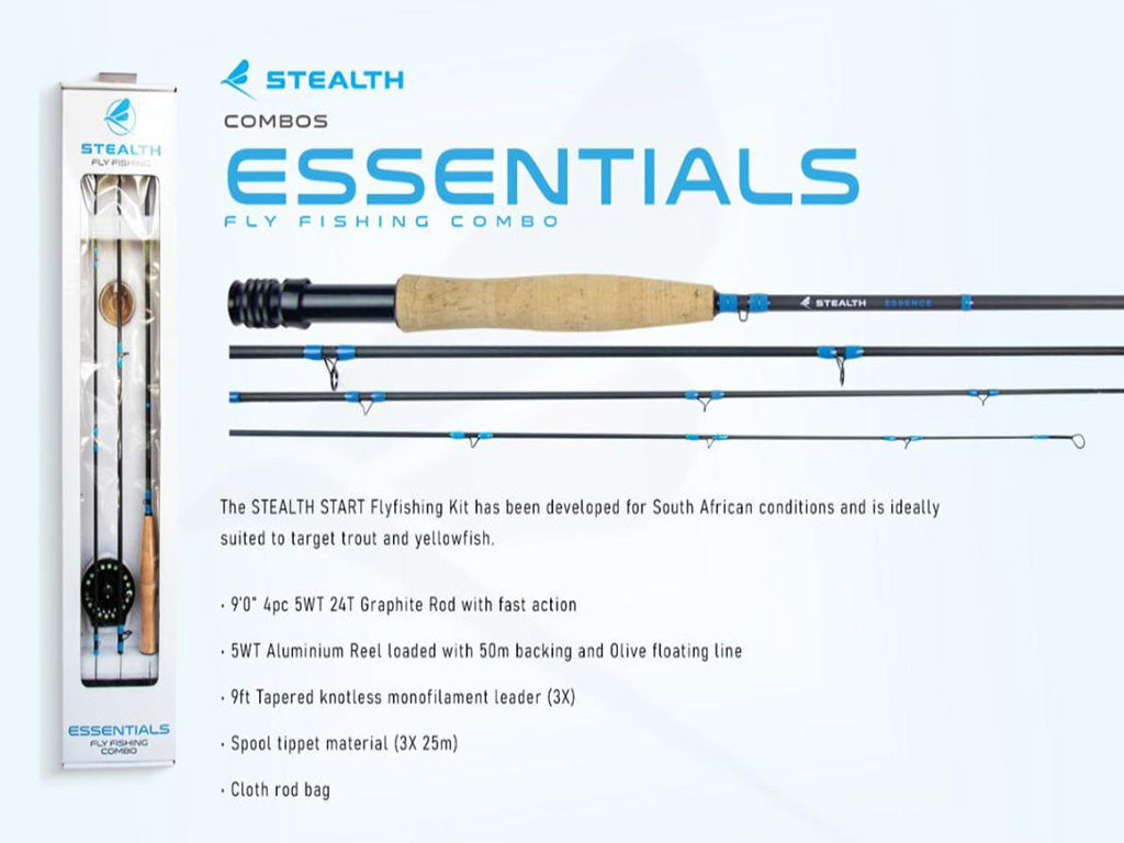 Stealth Essentials 9' #5 4pc Fly Fishing Combo