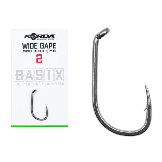 KORDA BASIX WIDE GAPE FISHING HOOKS